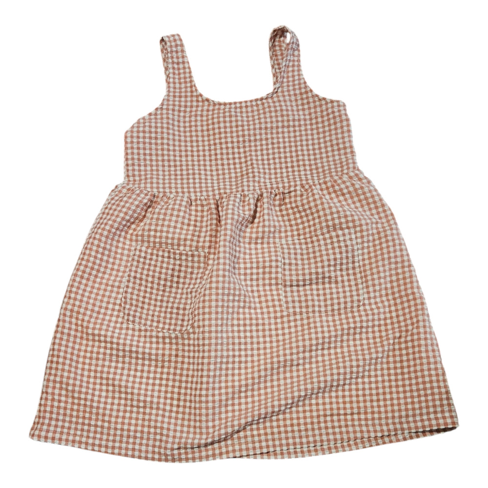 Shein XS Plaid Sleeveless Red and White Shirt